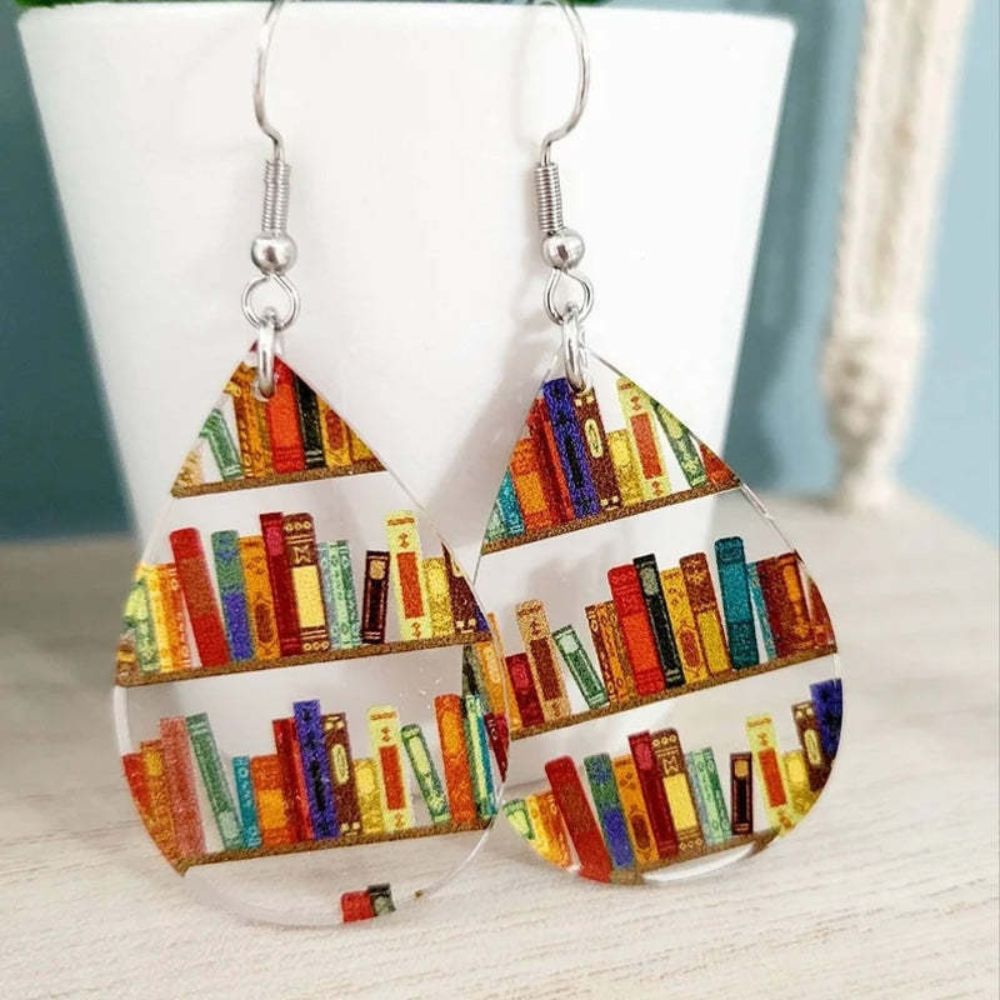 BOUCLES D'OREILLES POUR PASSIONNÉS DE LITTÉRATURE (PAIRE)