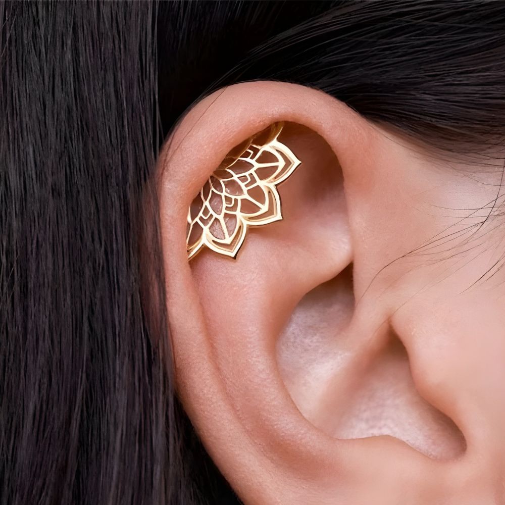Mandala Helix Earrings