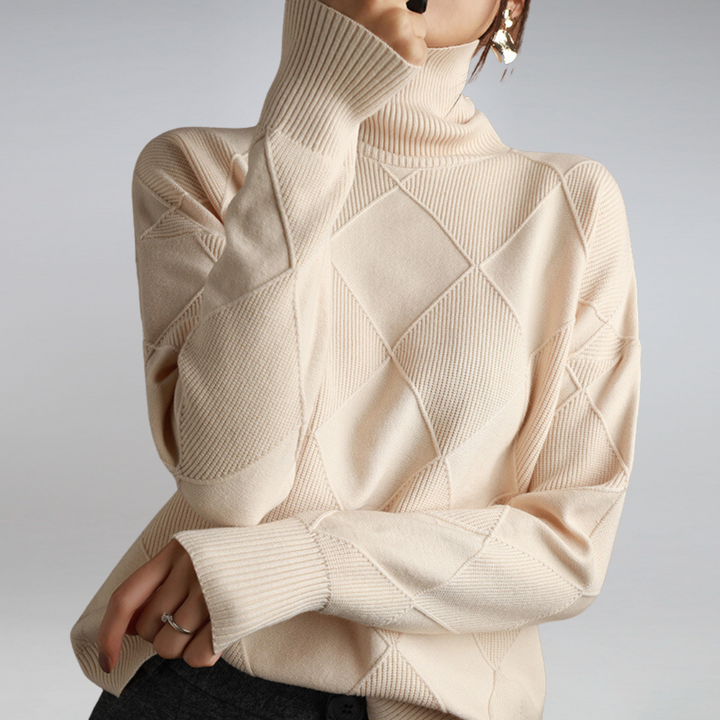 Ilse™ - Pull col roulé en cachemire