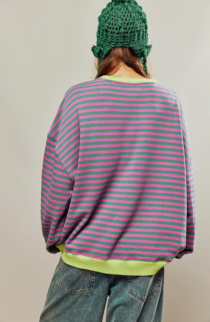 Anika™ | Pull rayé en grande taille