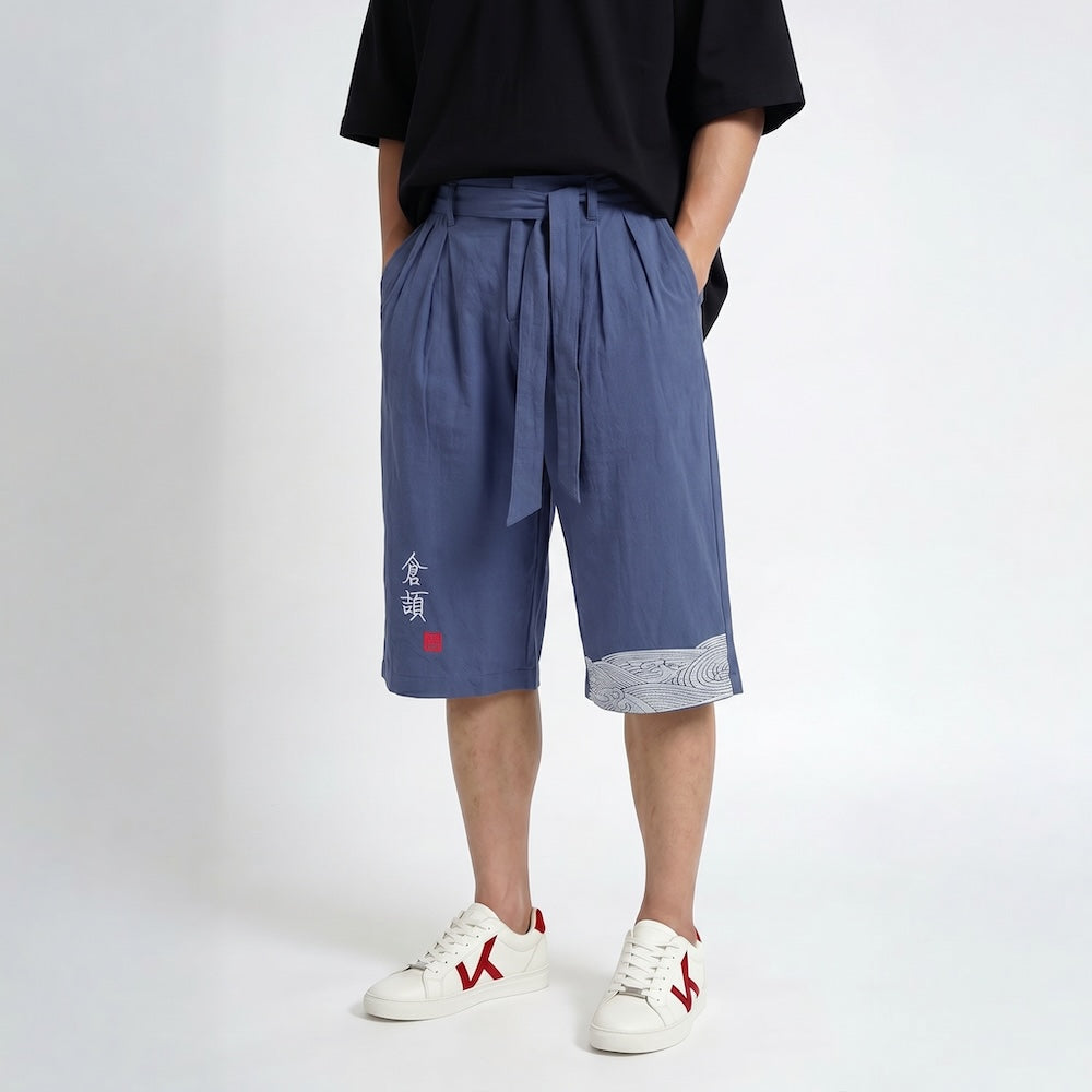 Taro - Pantalon cropped confortable japonais