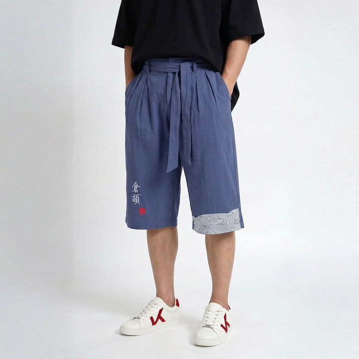 Taro - Pantalon cropped confortable japonais