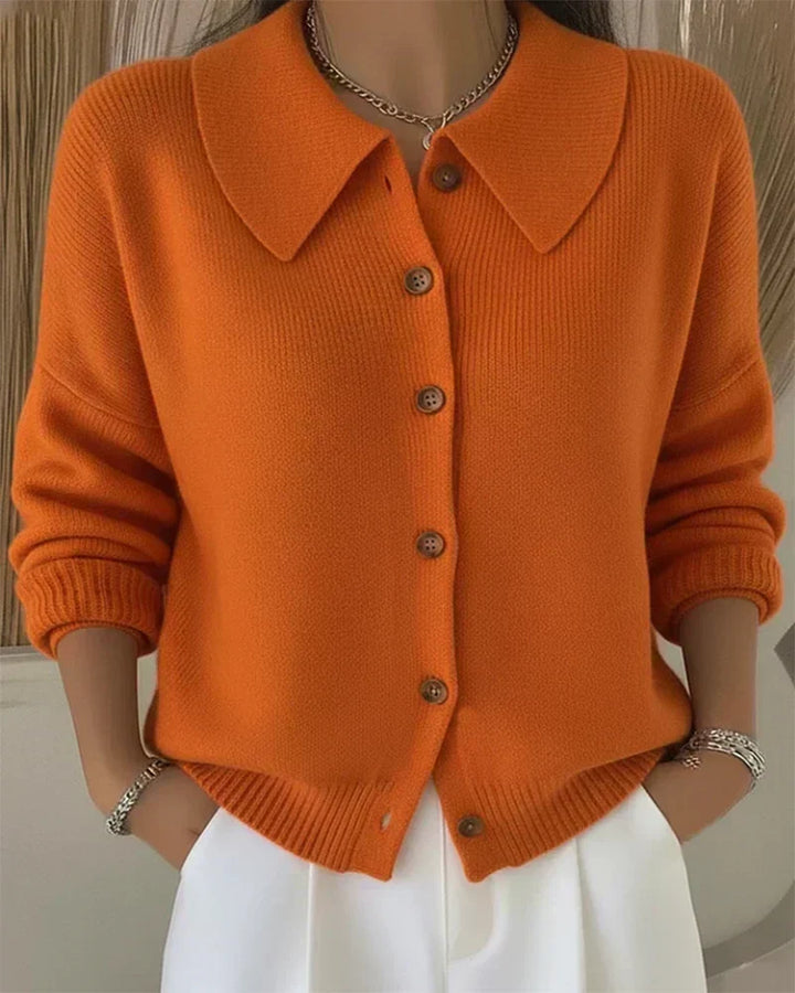 Velia | Cardigan avec Col Claudine