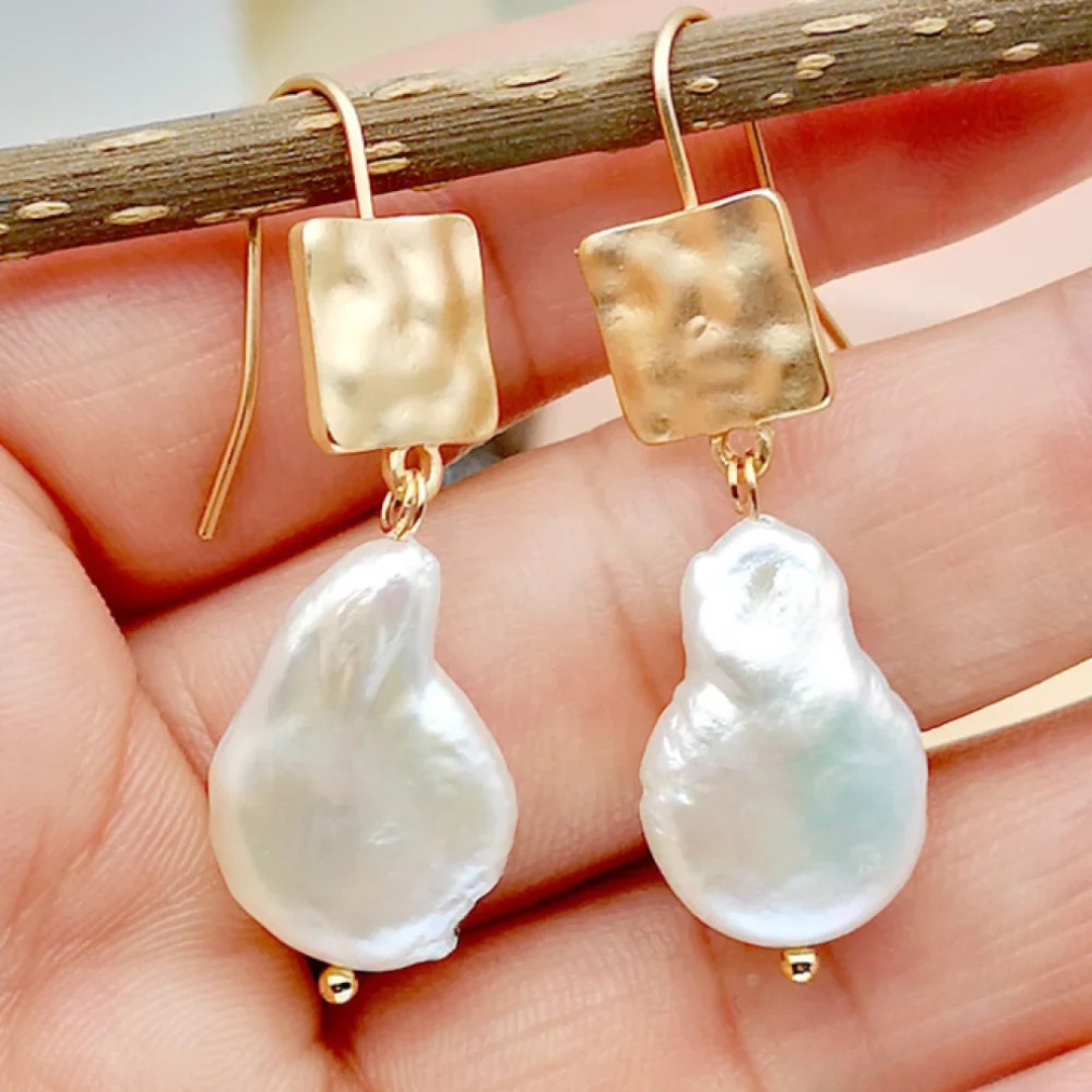 Boucles d'oreilles Chic avec des Perles d'Eau Douce