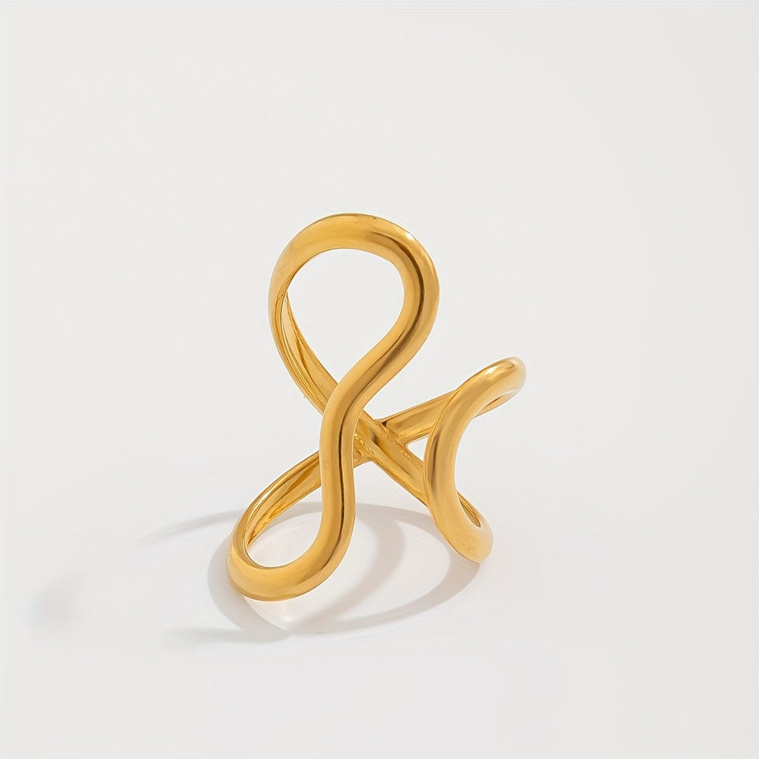Bague Chique avec Vague Asymétrique