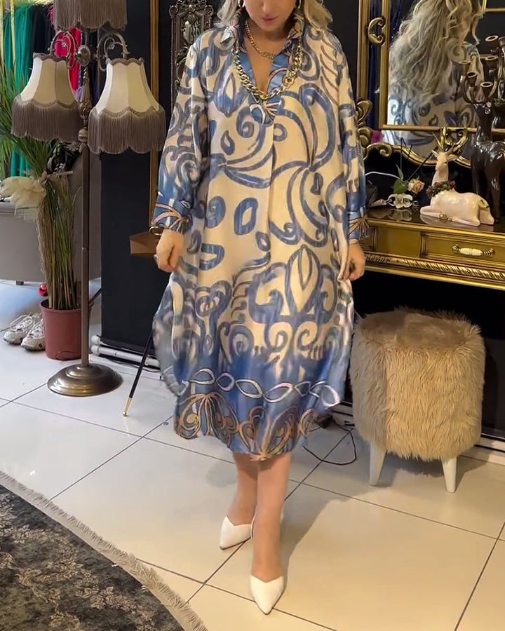 Eliane™ | Robe Chic à Motif