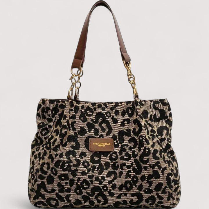 Lévrier – Sac de courses en toile léopard