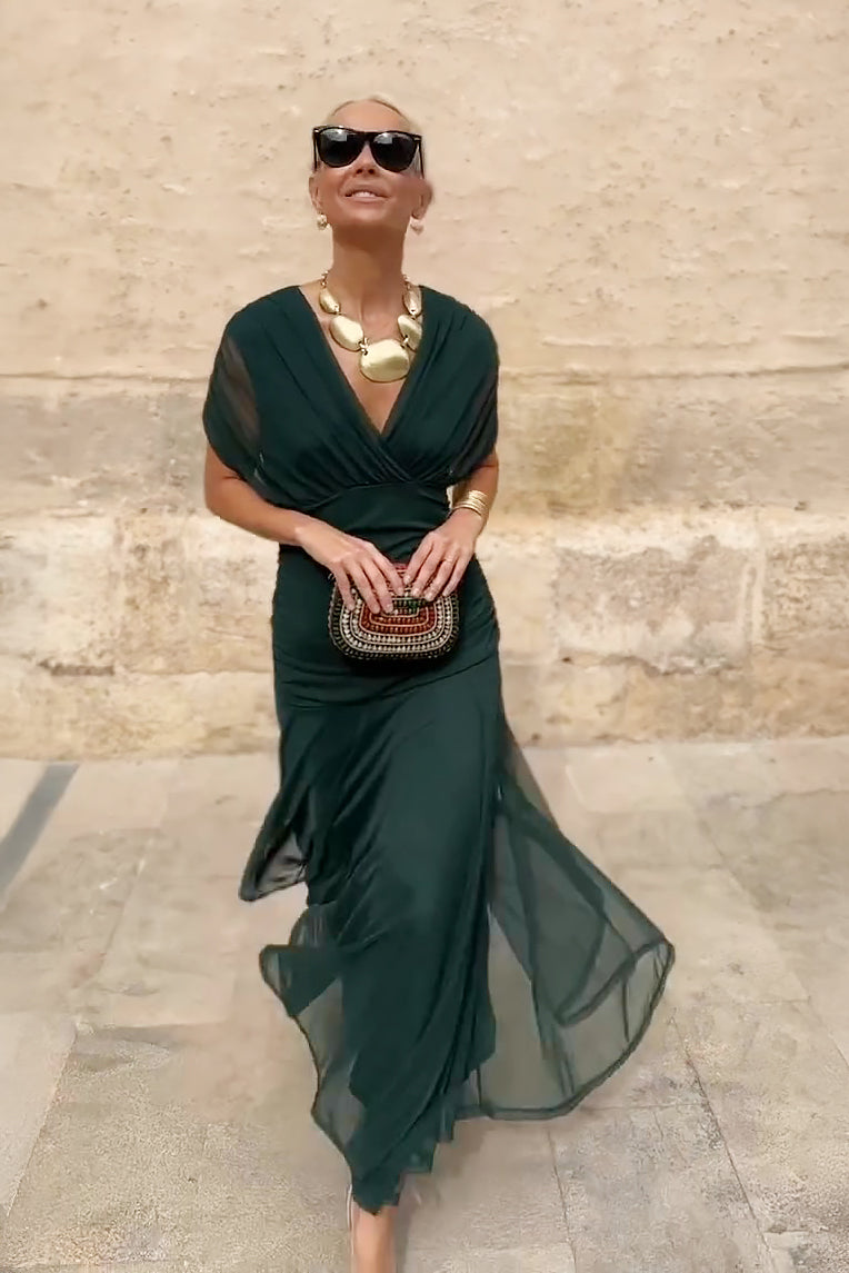 Lorenza™ | Robe maxi élégante avec décolleté en V