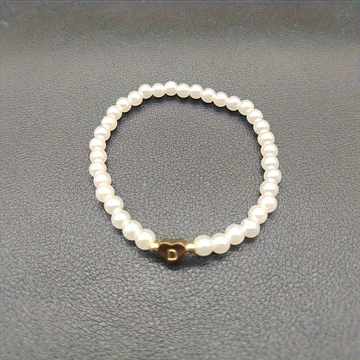 Bracelet Chic avec Initiale en Forme de Cœur (A–Z)