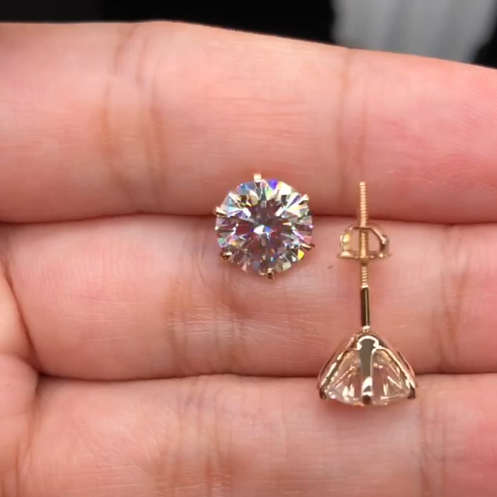 Boucles d'oreilles en or blanc chic Tera