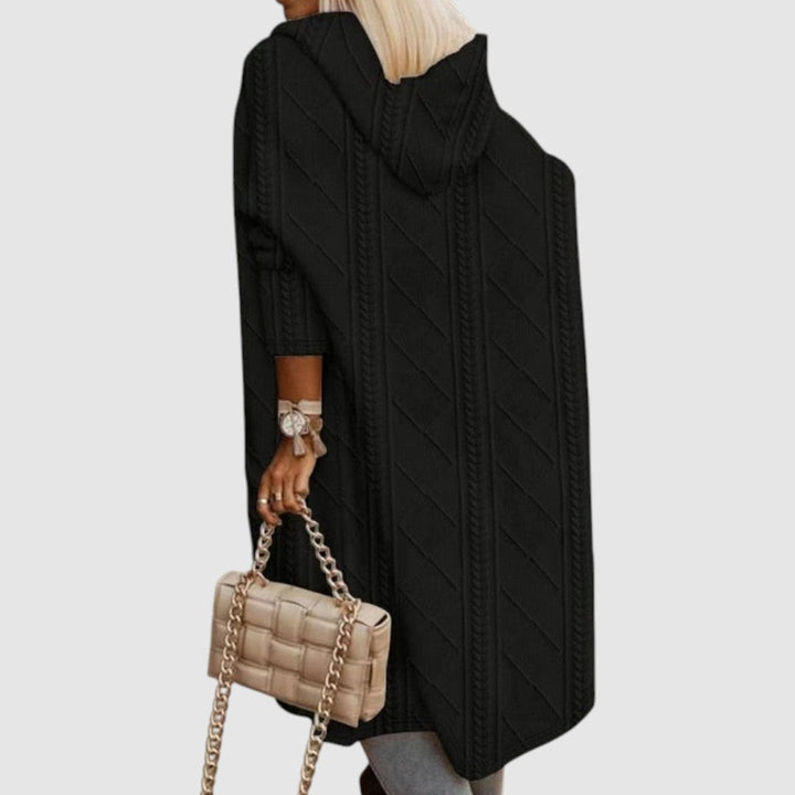 Lucie - Long cardigan avec capuche
