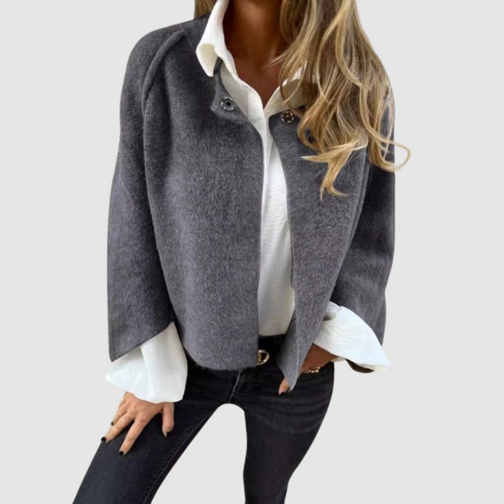 Jasmína - Manteau à décolleté décontracté