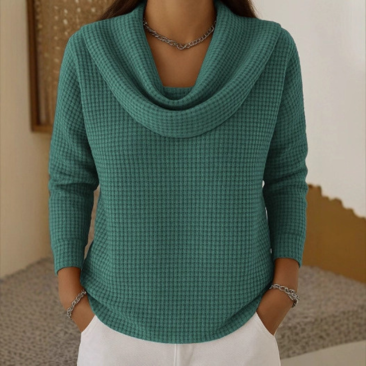 Amber™ | Pull chaud avec élégant décolleté en cascade