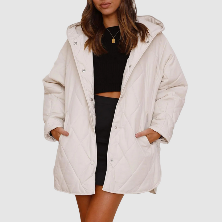 Kristýna - Manteau d'hiver surdimensionné avec capuche