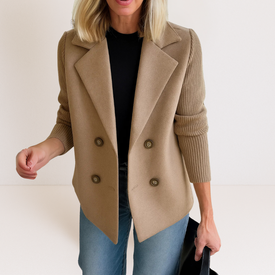 Martine™ | Veste élégante avec manches en tricot
