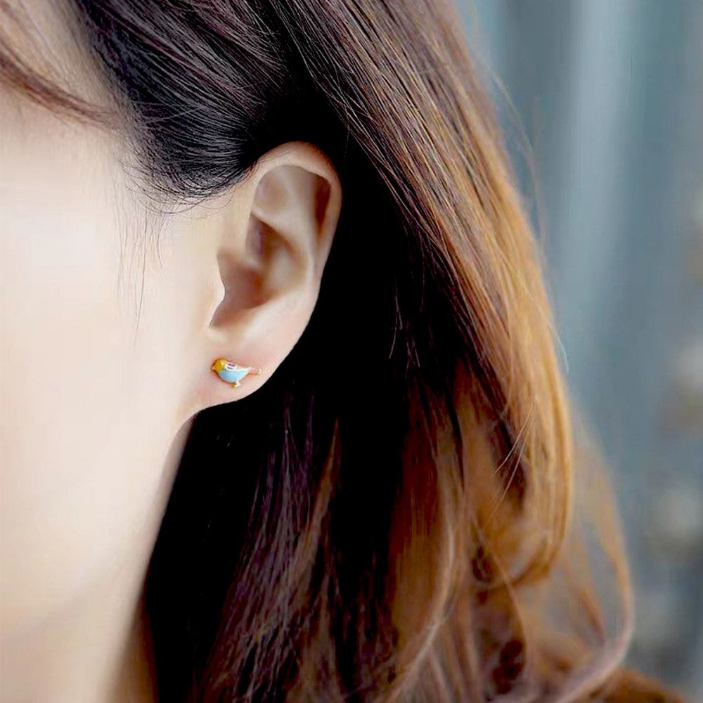 Miniature Bird Earrings (Pair)