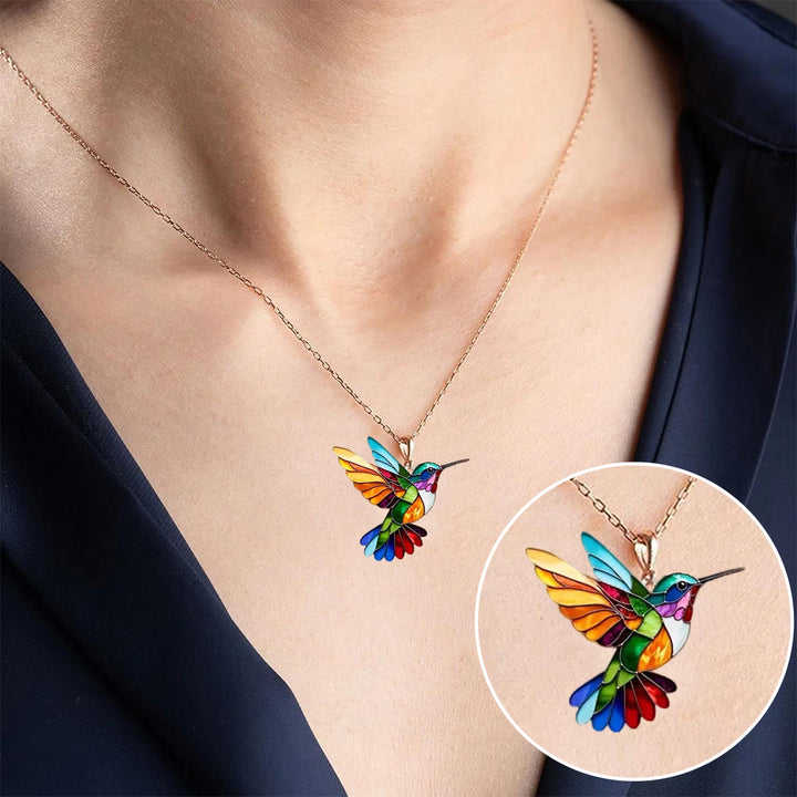 Collier Coloré en Colibri