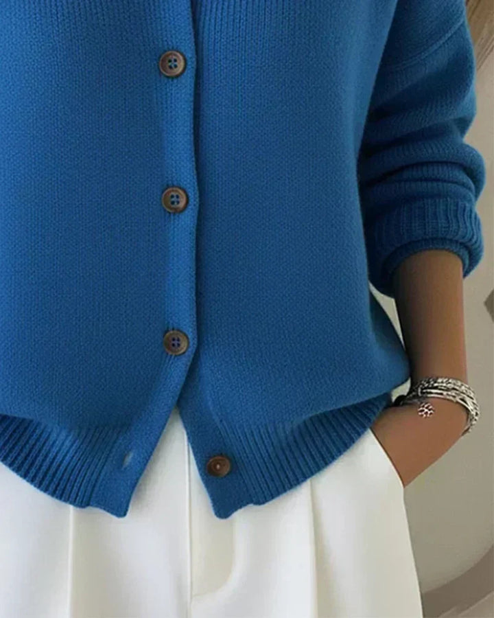 Velia | Cardigan avec Col Claudine