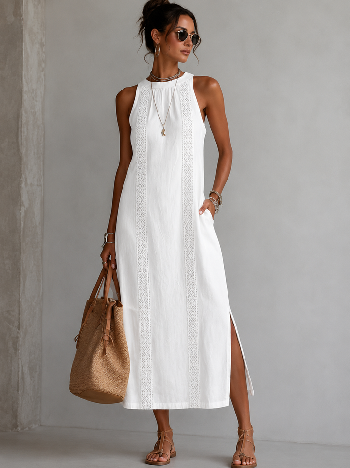 Marit | Robe brodée légère et dissimulante du ventre avec poches