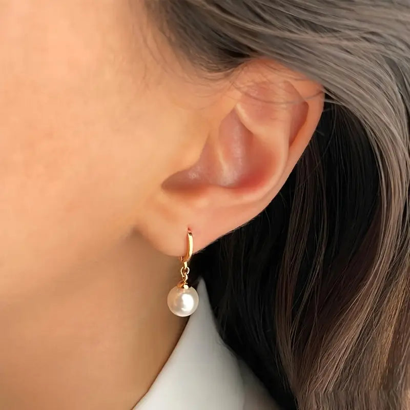 Ensemble de bijoux en perles Grace dorées élégantes
