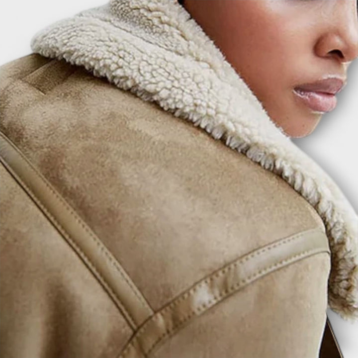 Catarina - Veste en cuir pilote