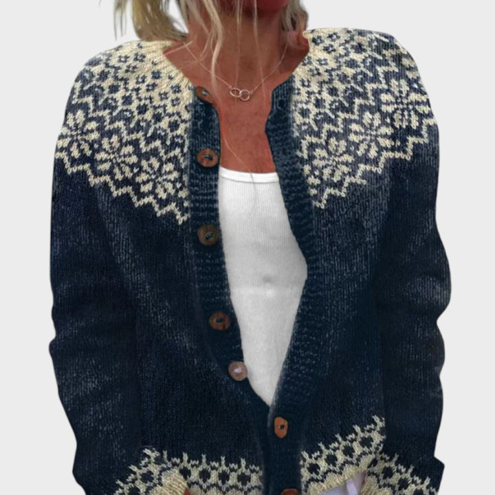 Matilde - Cardigan floral d'automne