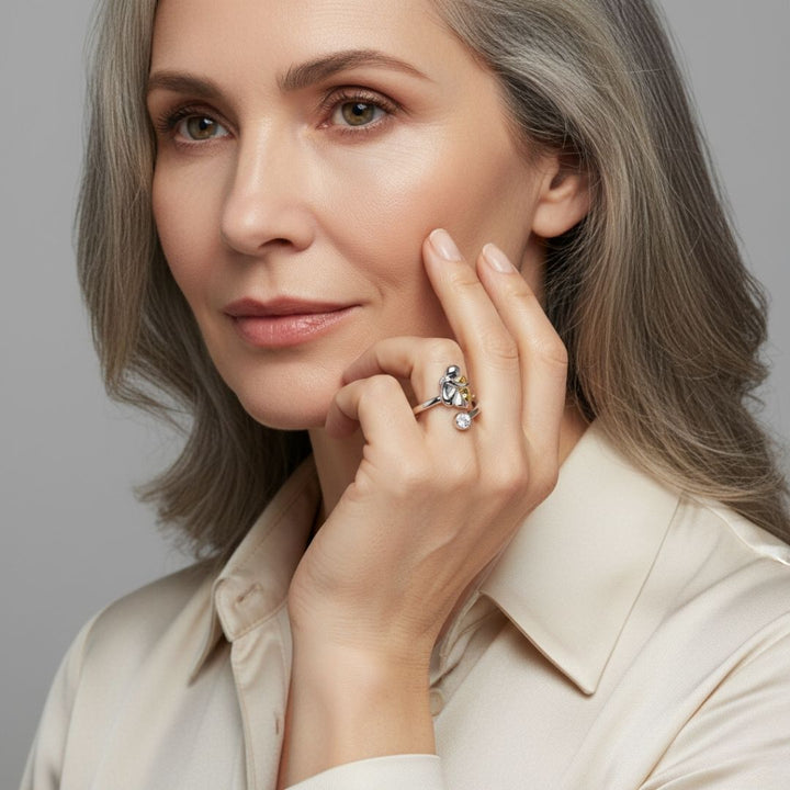 Rose™ - Bague avec Motif de Chien