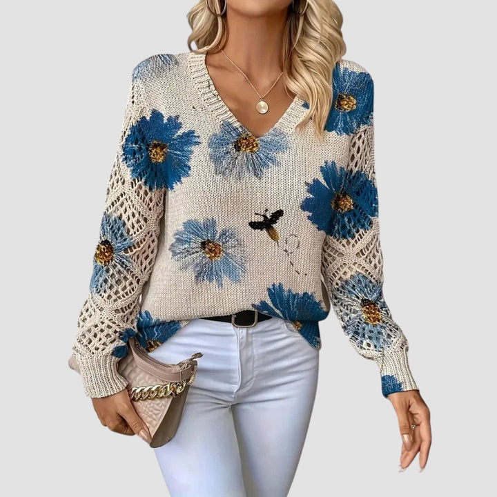 Martina™ | Pull élégant avec motif floral