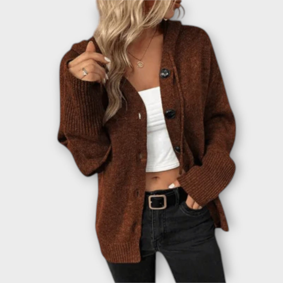 Brittan - Pull en tricot avec boutons