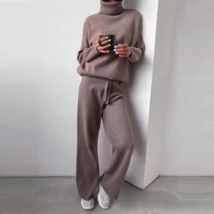 Karina - Ensemble 2 pièces, col roulé et pantalon long