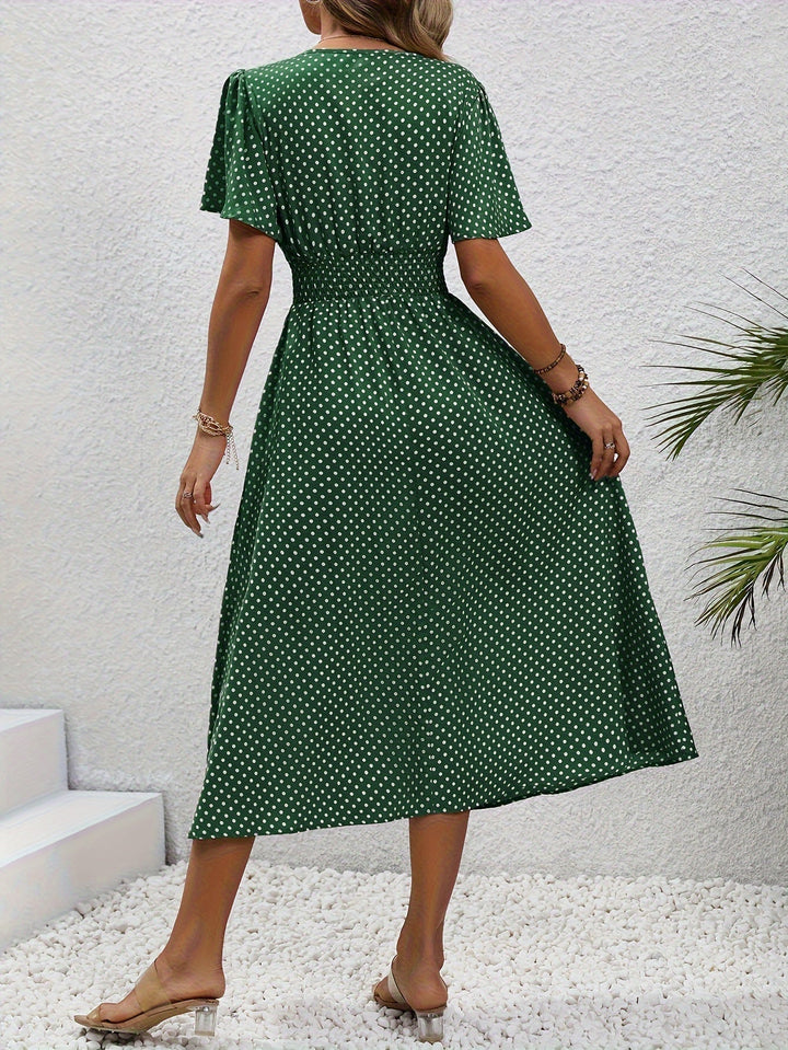 La Scintilla | Robe Élégante Pois Élisa