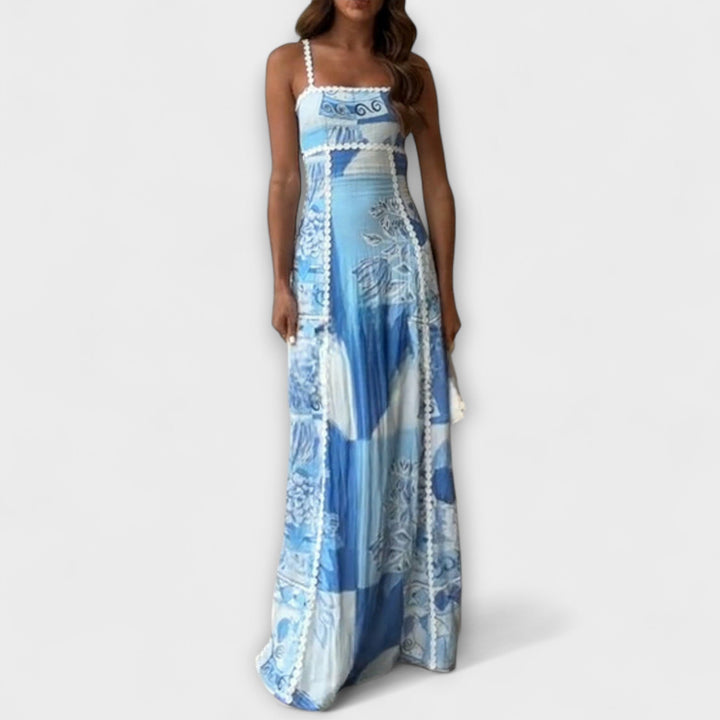 Terazza Ric Rac - Maxi robe en lin avec coupe ample