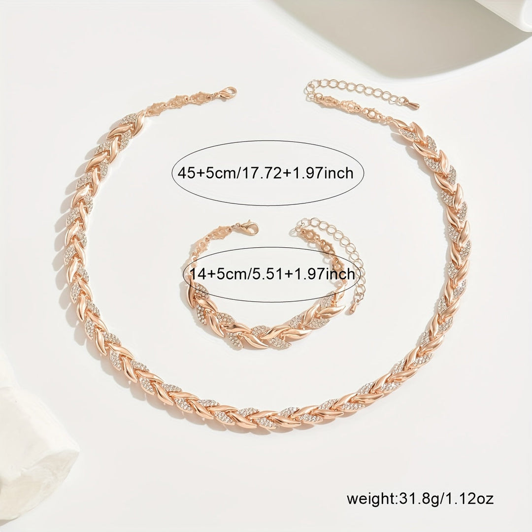 Ensemble de Bijoux en Vagues de Cristal