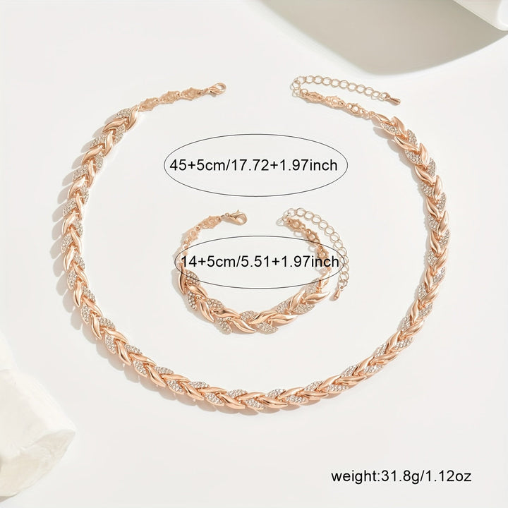 Ensemble de Bijoux en Vagues de Cristal