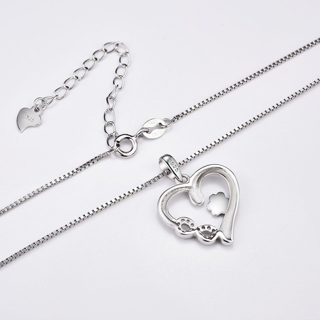 Collier Patte et Cœur avec Charm Infini