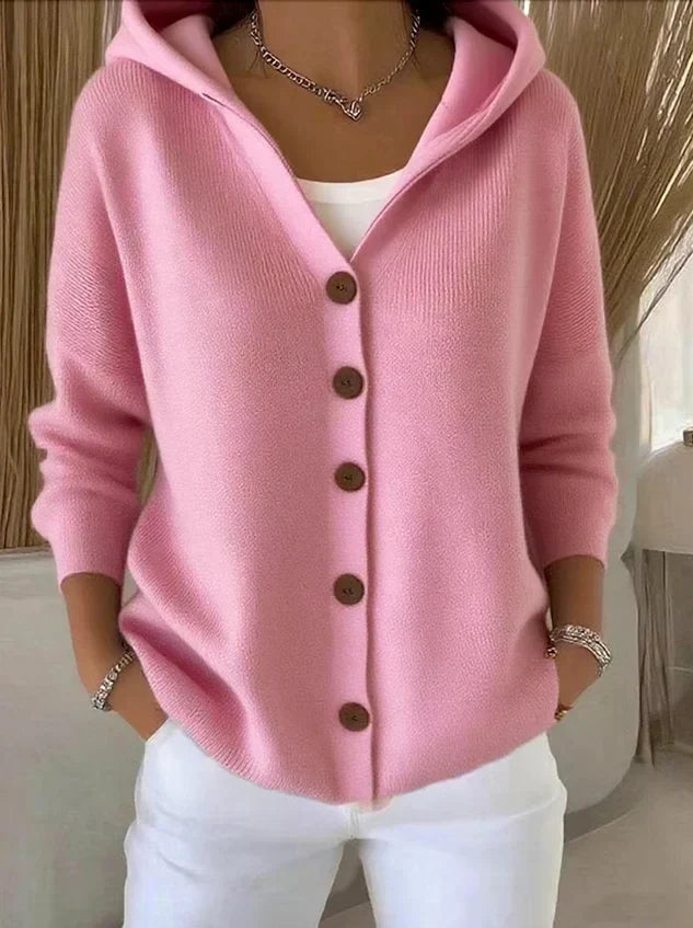 Zoé | Cardigan en Maille avec Capuche