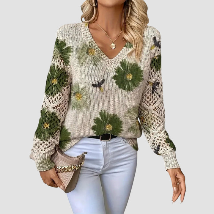 Martina™ | Pull élégant avec motif floral