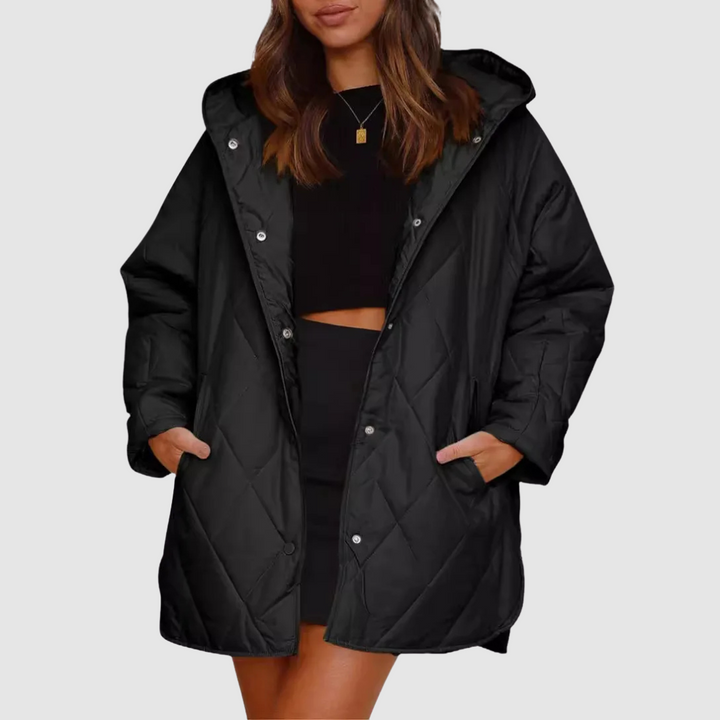 Kristýna - Manteau d'hiver surdimensionné avec capuche