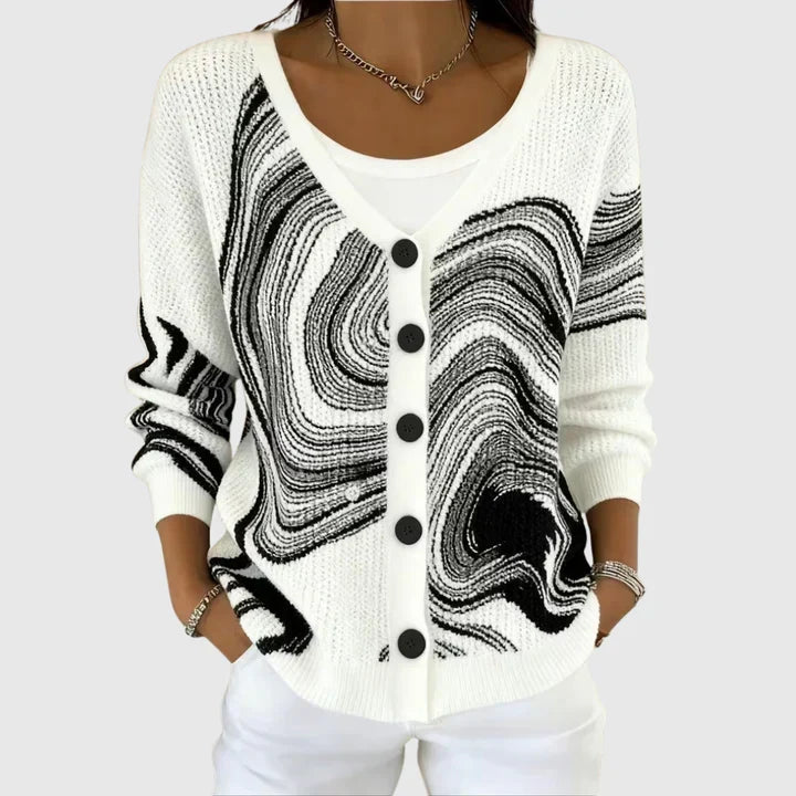Cardigan en Tricot Confortable à Boutons