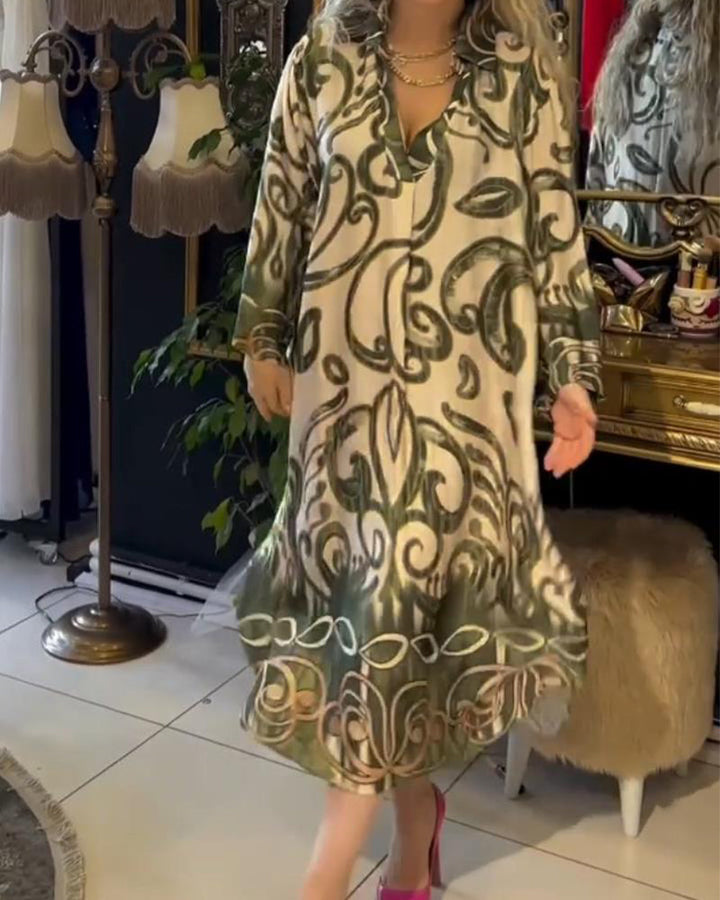 Eliane™ | Robe Chic à Motif