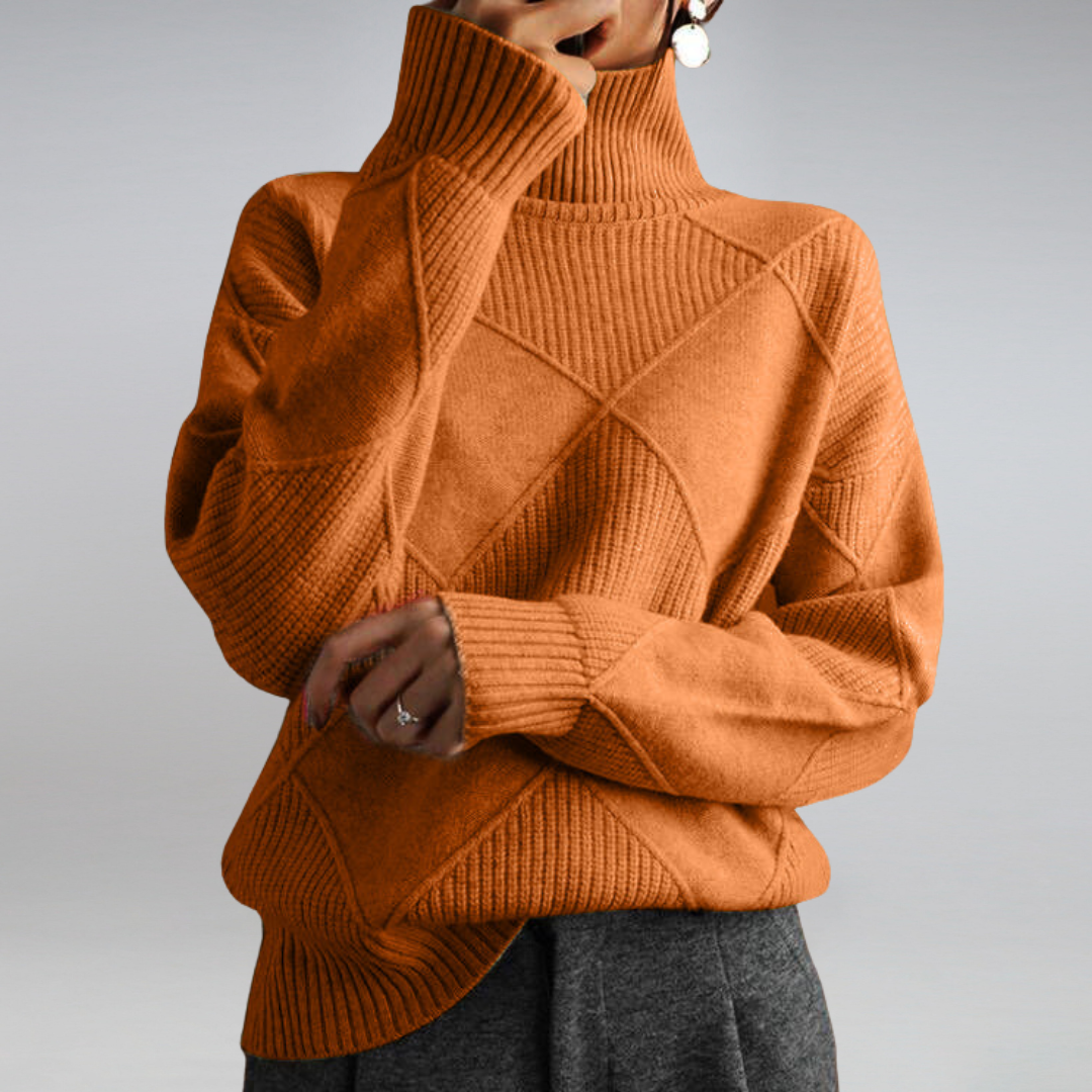 Ilse™ - Pull col roulé en cachemire