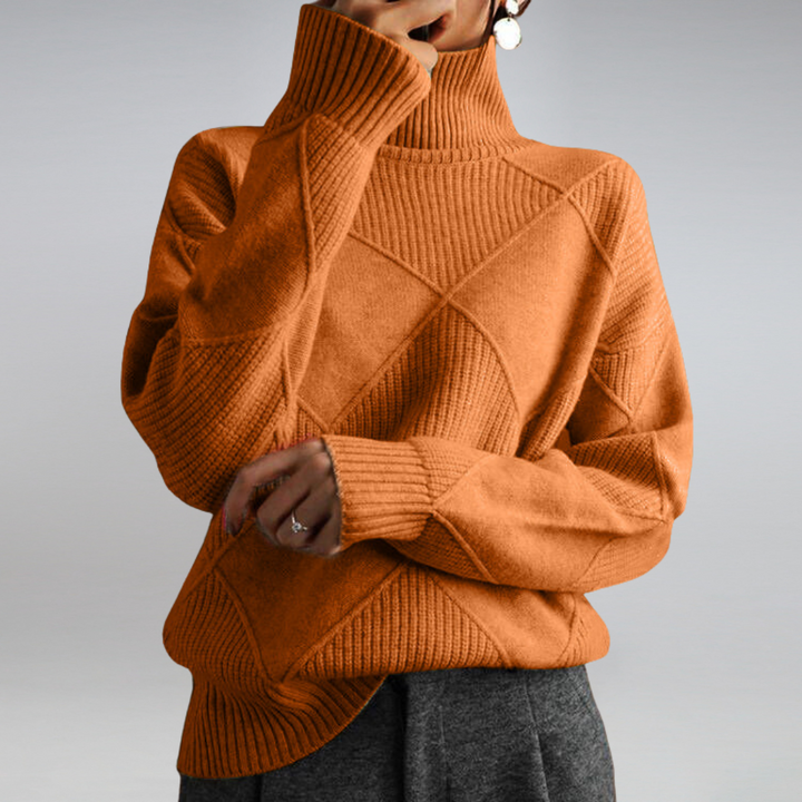 Ilse™ - Pull col roulé en cachemire