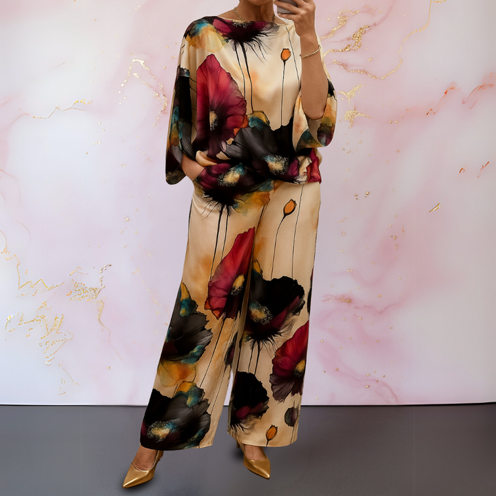 Maelora™ | Ensemble deux pièces en satin pour femme