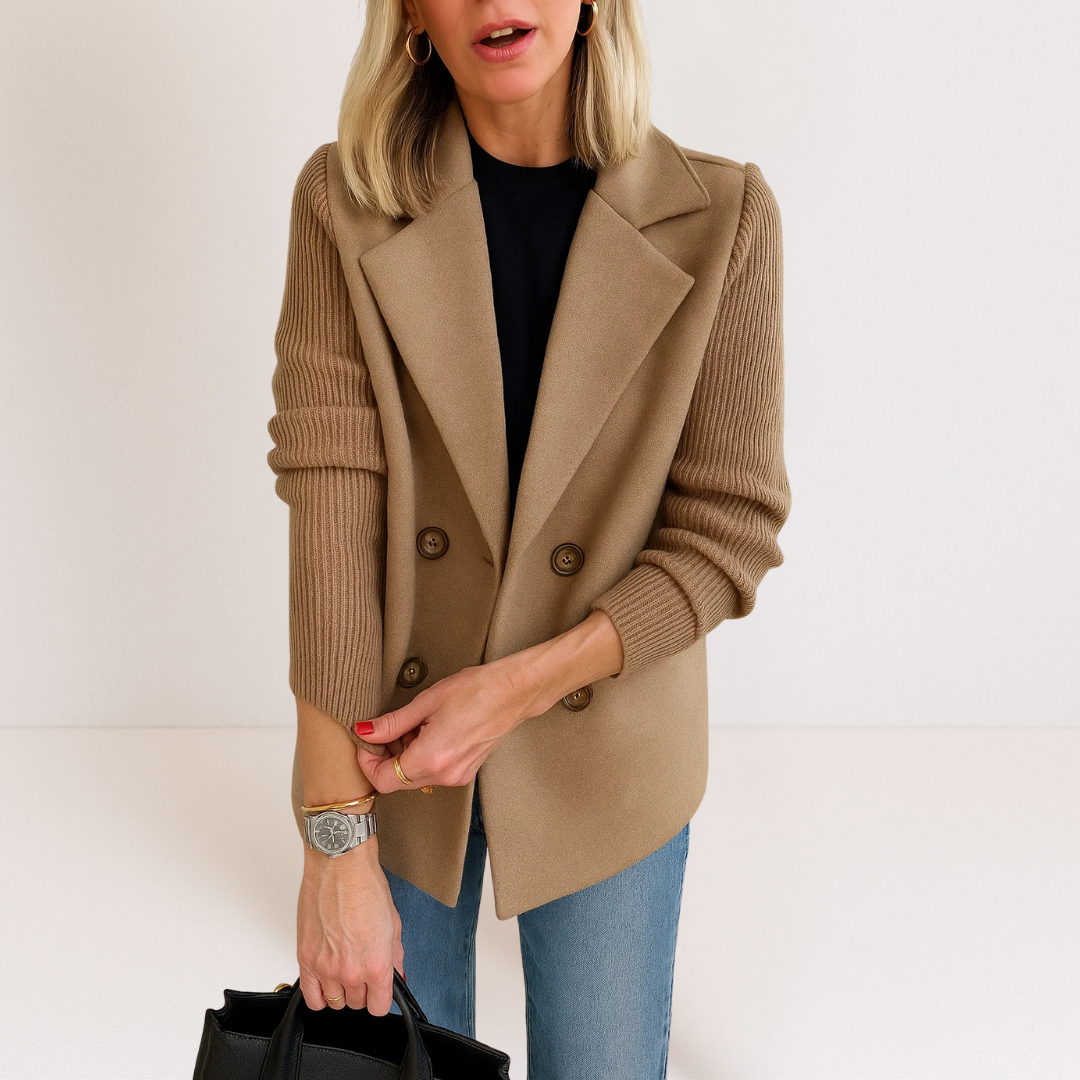 Martine™ | Veste élégante avec manches en tricot