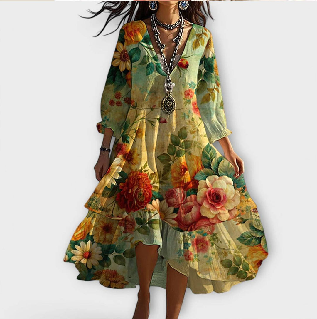 Beatrice™ | Robe vintage à motif floral
