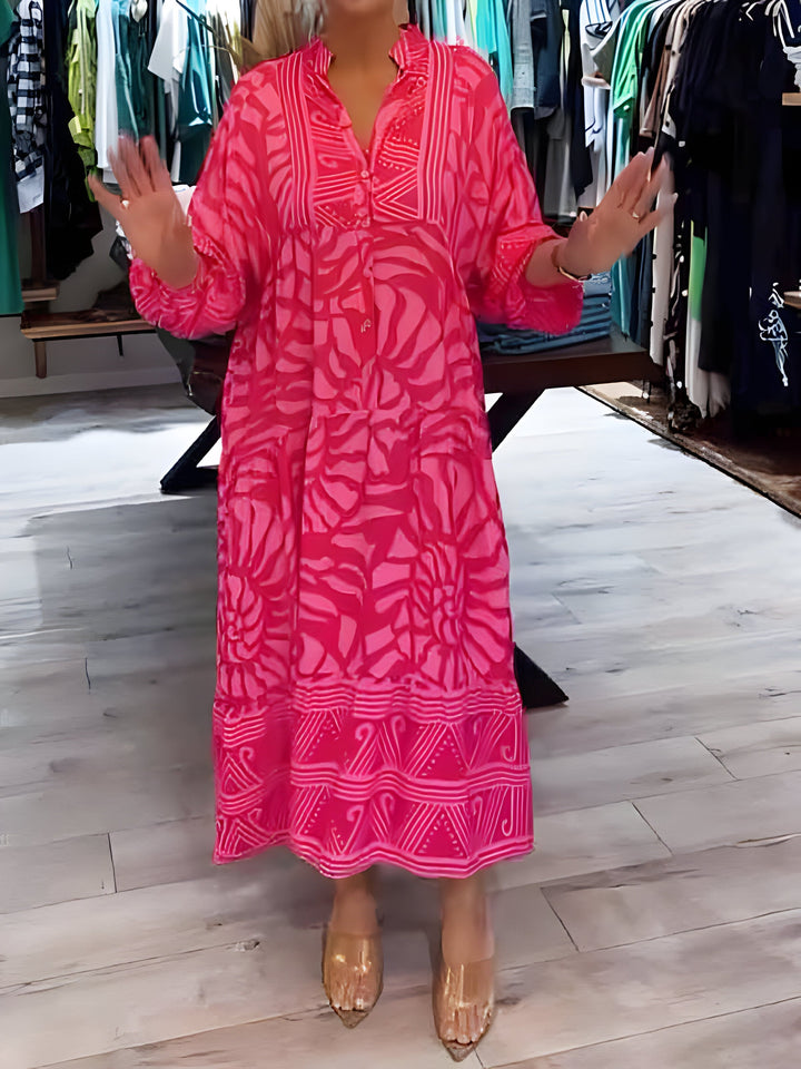 Ivana™ | Printed V-Neck Robe