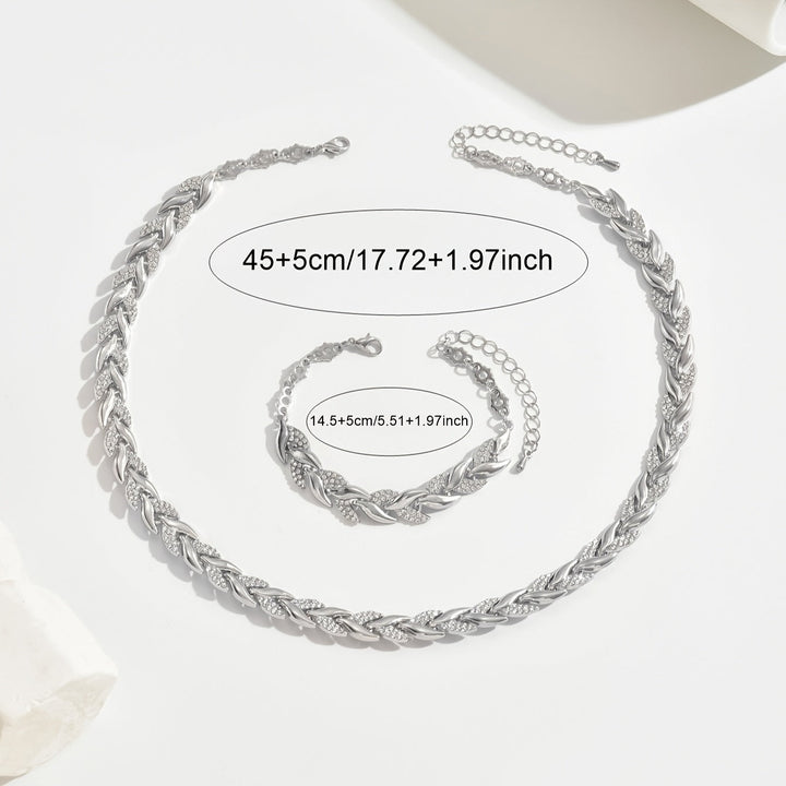 Ensemble de Bijoux en Vagues de Cristal