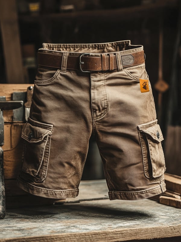 Novak - Shorts Cargo Rétro Avec Poches Multiples