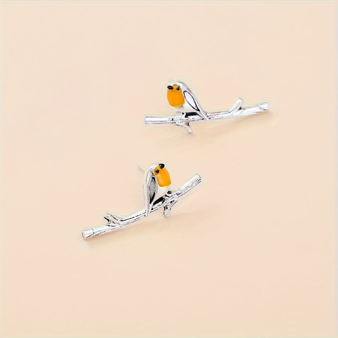 Boucles d'oreilles Cartoon Oiseau