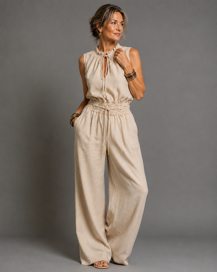 Jette™ | Combinaison sans manches avec jambes larges